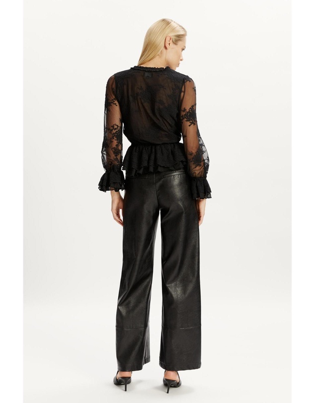 Bardot - Natoli Embroidered Mesh Blouse