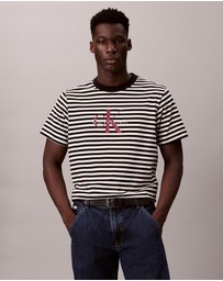 Calvin Klein Jeans - Monogram Logo Stripe Relaxed T-Shirt