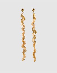 Karen Walker - Leaf Drop Earrings