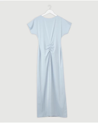 Revibe - Repaired CHANCERY Pia Ruched Waist Slinky Gown - AU 8