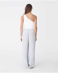 Forcast - Milos Wide Leg Linen Pants