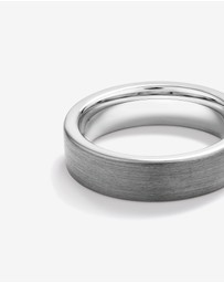 Michael Hill - 6mm Brushed Flat Wedding Band in Tungsten