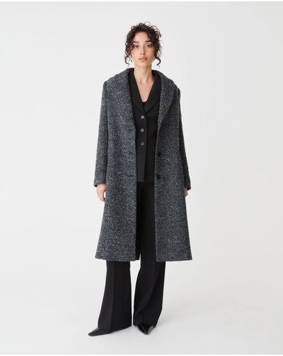 Grey Herringbone