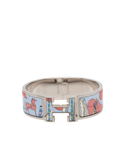 Pre-Loved by Azura Reborn - Pre-Loved Wide Enamel Cosmographia Universalis Clic Clac H Bracelet PM