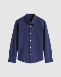 Tommy Hilfiger - Solid Poplin Shirt - Teens