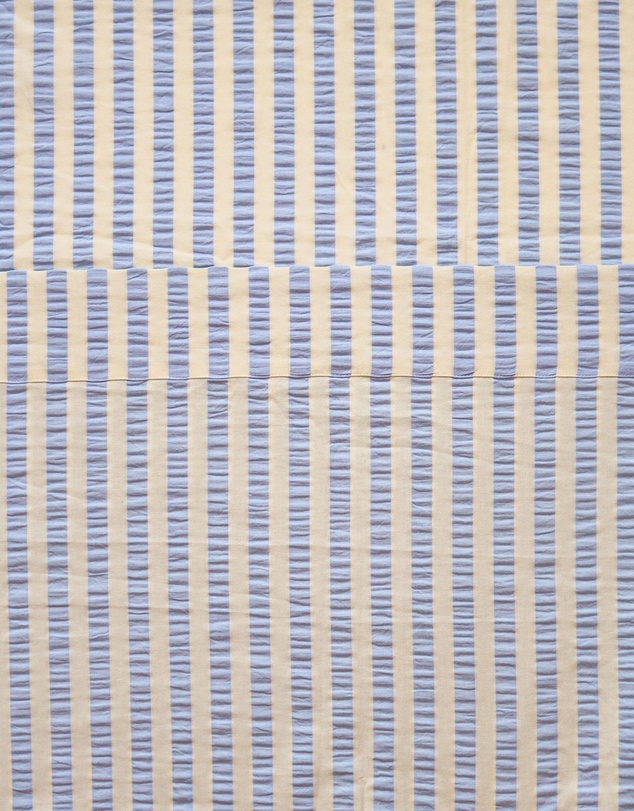 Mosey Me - Butter Blue Seersucker Flat Sheet