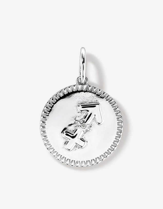Michael Hill - Diamond Accent Sagittarius Zodiac Pendant in Sterling Silver