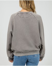 All About Eve - Aae Vintage Raglan Crew Charcoal