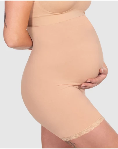 B Free Intimate Apparel - Maternity Underbust Anti Chafing Midi Cotton Shorts