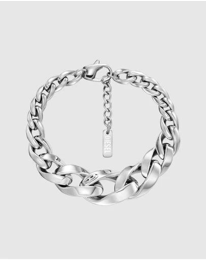 Diesel - Oval D Silver Bracelet