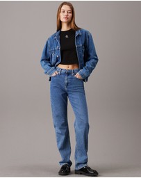 Calvin Klein Jeans - Slim Cropped Ribbed T-shirt