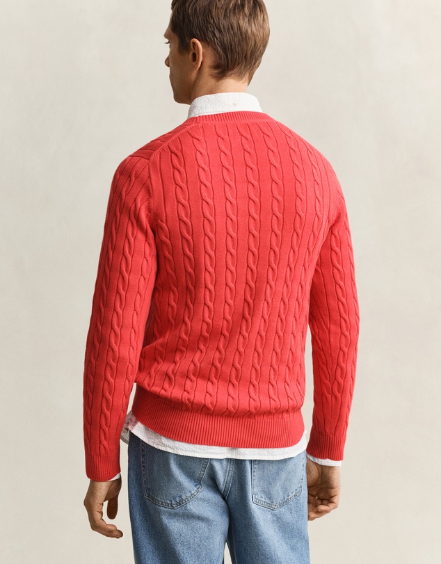 Gant - Cotton Cable Crew Neck