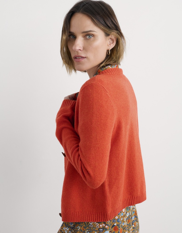 Seasalt - Seasalt Cornwall Orange Tern Tide Cardigan