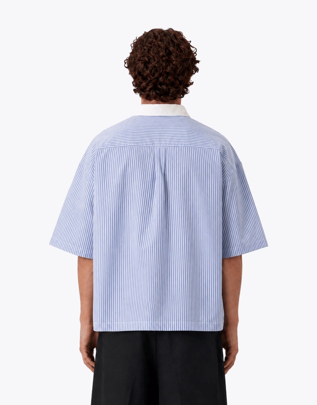 Zanerobe - Seersucker Box Crop Shirt