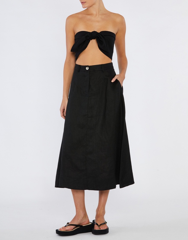 Amelius - Farah Linen Bandeau Top