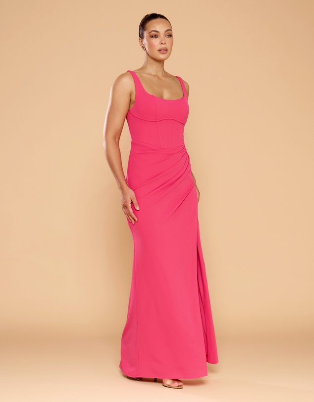 CATHERINE FERRARO - Elena Square Neck Gown