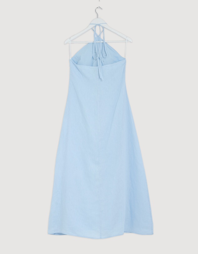 Revibe - Repaired AERE Tiera Halter Maxi Dress - AU 10