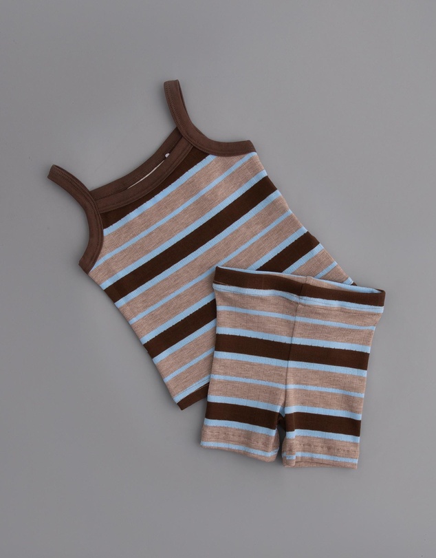 Tiny Trove - Vivi Cotton Rib Pointelle Set - Babies