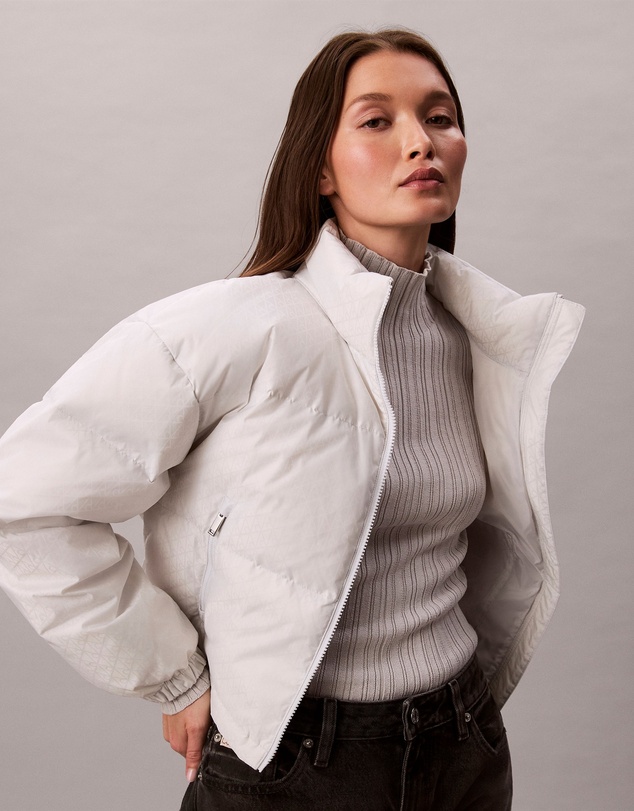 Calvin Klein - Allover Emblem Logo Puffer Jacket
