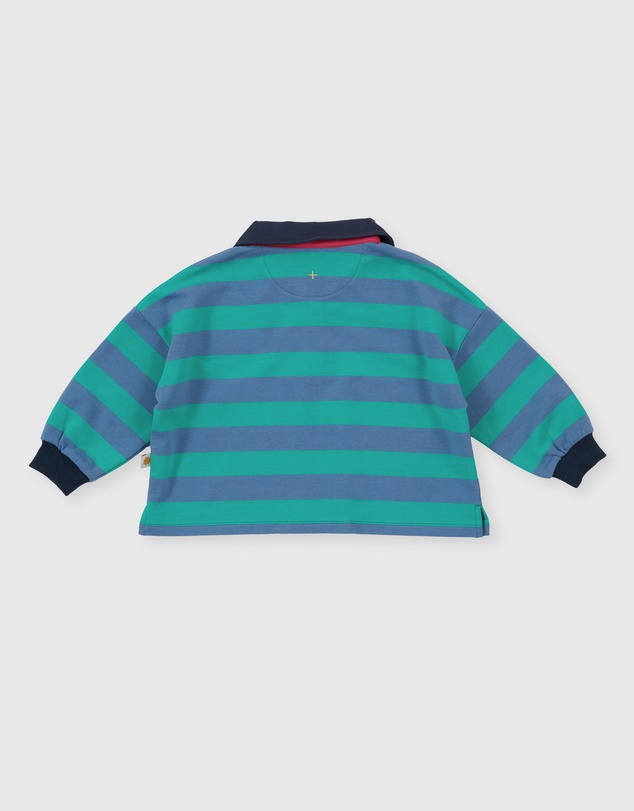 Goldie + Ace - Rugby Stripe Terry Sweat Top - Babies-Kids