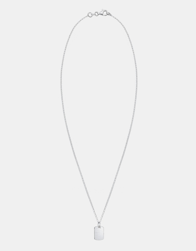 Kuzzoi - ICONIC EXCLUSIVE - Tag Pendant Necklace in 925 Sterling Silver