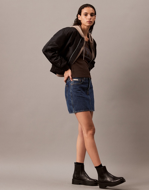 Calvin Klein Jeans - High Rise Denim Mini Skirt