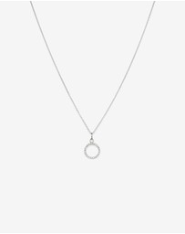 Michael Hill - Open Circle Pendant with Cubic Zirconia in Sterling Silver