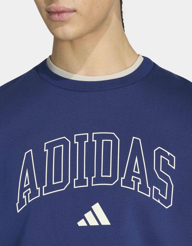 adidas Sportswear - Seasonal Essentials Collegiate Fleece Crew Sweatshirt Mens