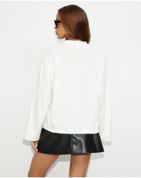 Dazie - Nostalgia Oversized Long Sleeve Tee
