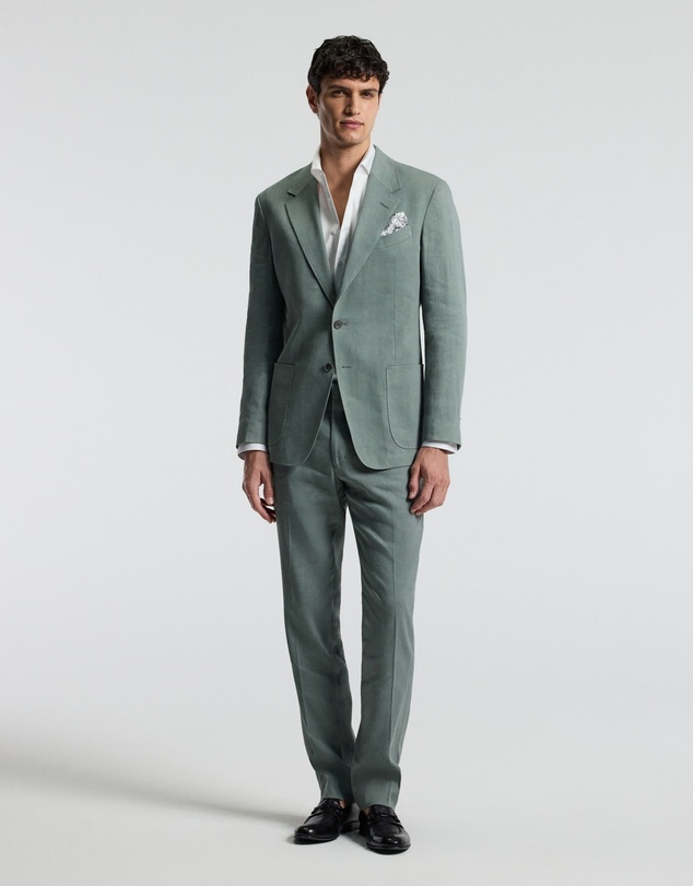 Calibre - Stretch Linen Suit Jacket Neo Green