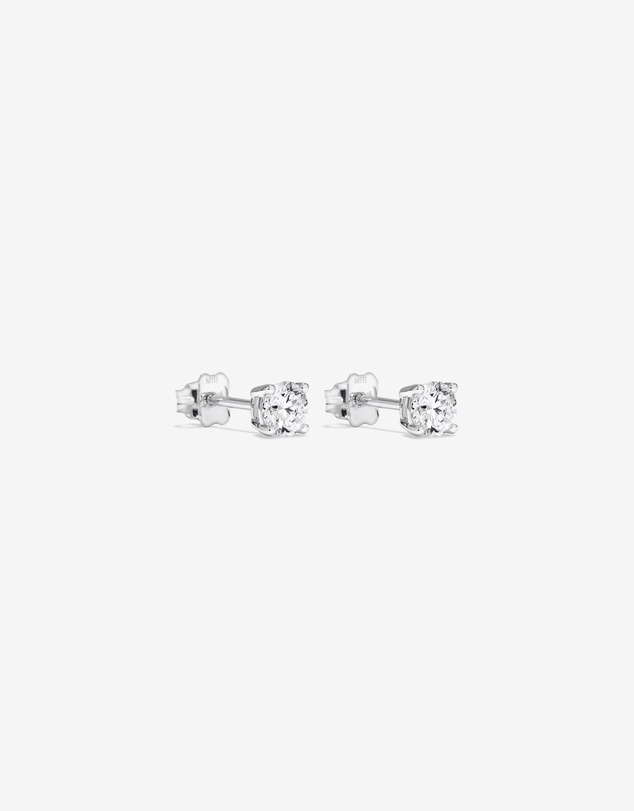 Michael Hill - 0.60 Carat TW Round Brilliant Laboratory-Grown Diamond Solitaire Stud Earrings in 10kt White Gold