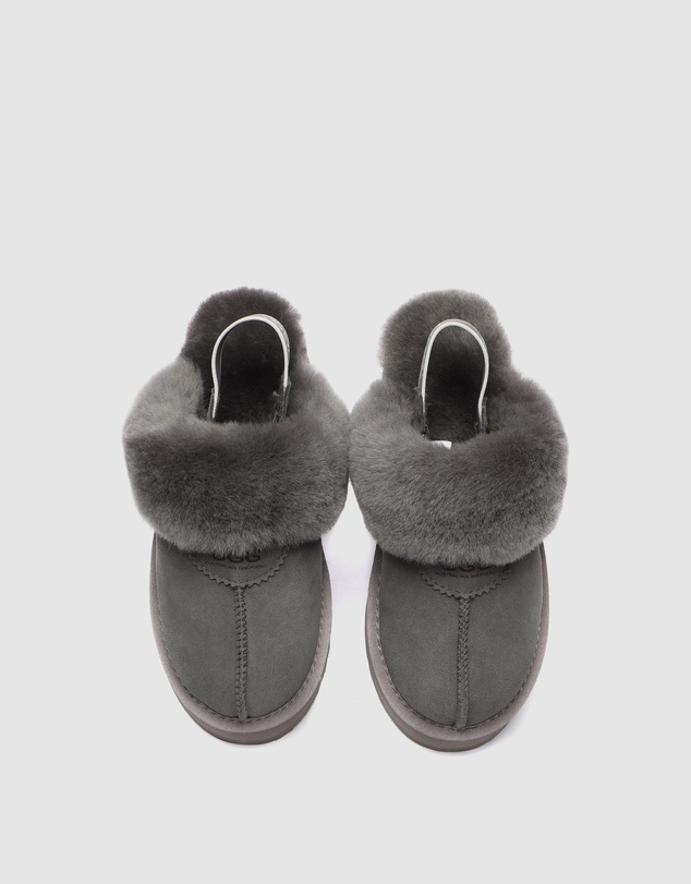 EVERAU - Australian Shepherd Ugg Waffle Platform Cow Suede Upper House Shoes