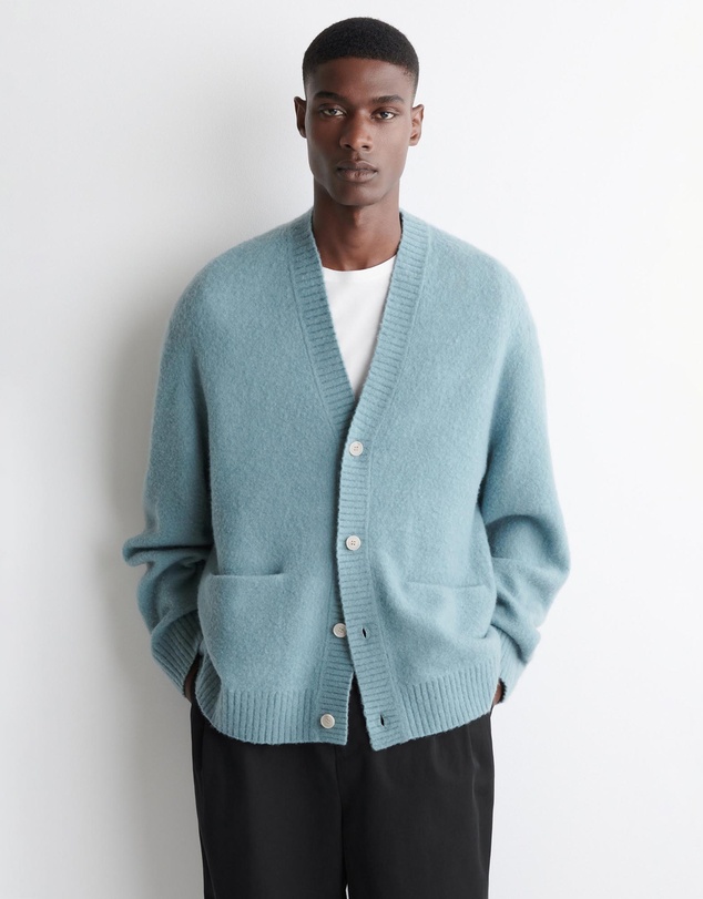COS - Brushed-Wool V-Neck Cardigan