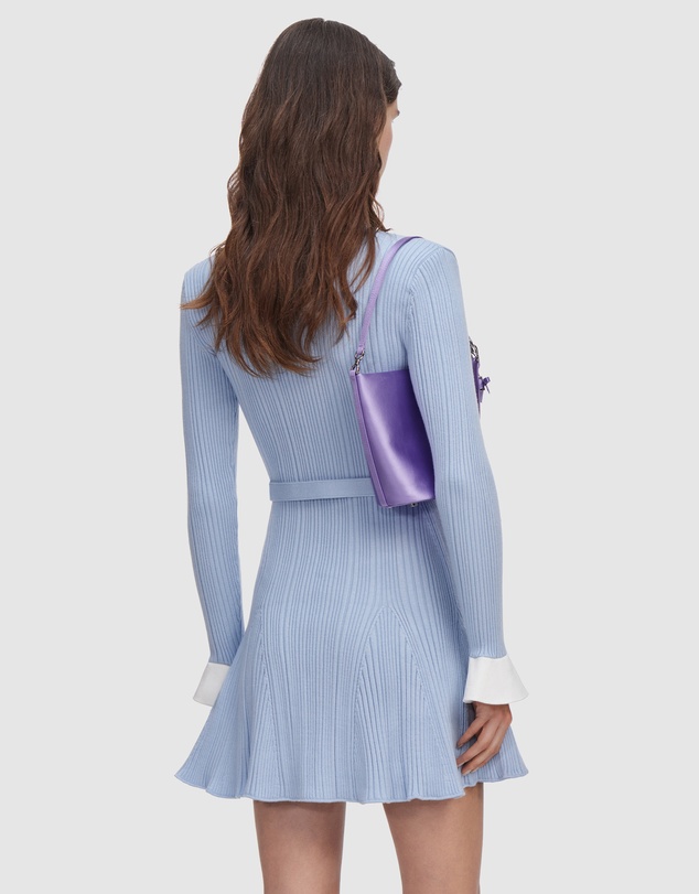 Self Portrait - Ribbed Knit Mini Dress