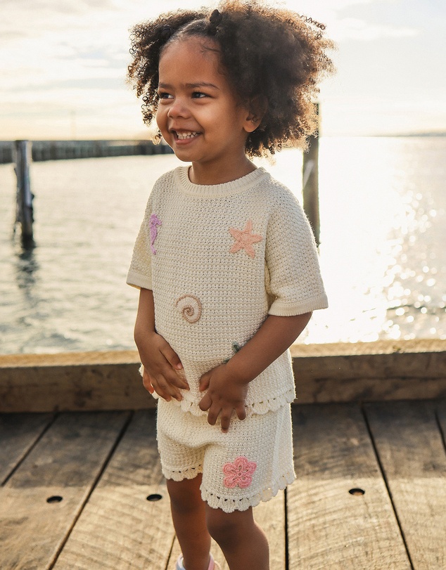Kynd Baby - Crochet Top in Coconut