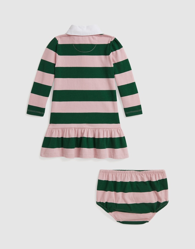 Polo Ralph Lauren - Striped Cotton Rugby Dress & Bloomers - Babies