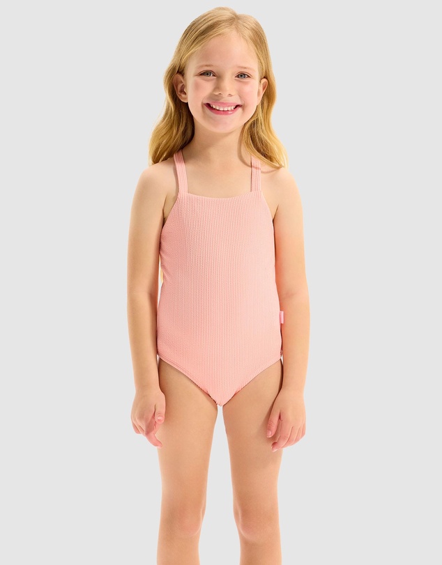 Seafolly - Textured Gathered One Piece - Kids
