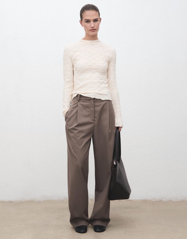 M.N.G - Textured Crepe Top