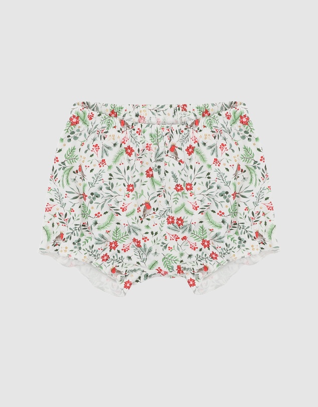 Bebe by Minihaha - Christmas Festive Red Robin Bodysuit and Shorts Set - Babies