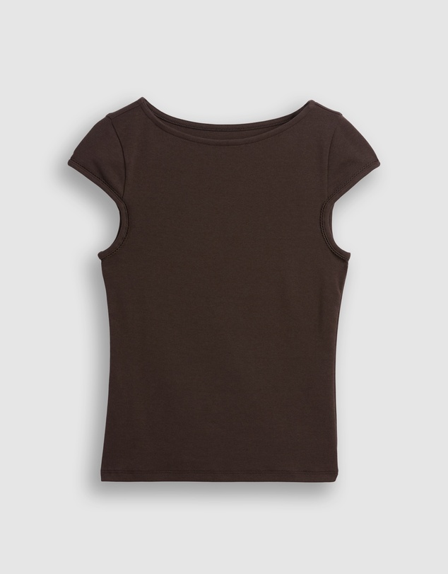 GAP - SS Mod Cap Sleeve Boatneck T-Shirt