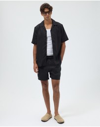 AERE - Euro Resort Linen Camp Collar Shirt