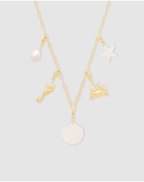 Wanderlust + Co - Keepsakes Pearl Gold Necklace