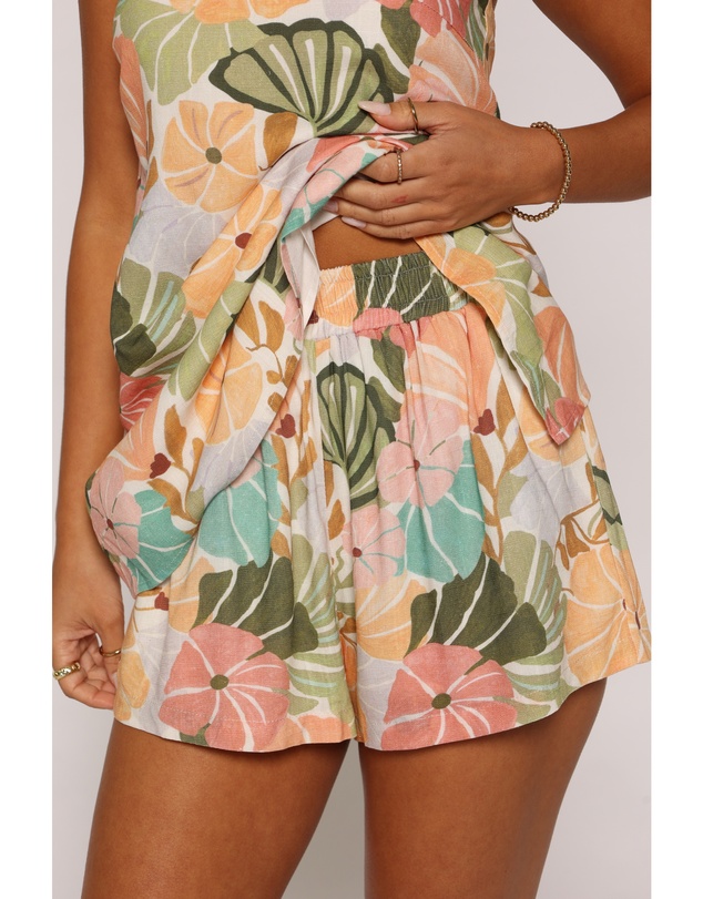Petal & Pup - Clarke Shorts - Retro Orange Floral