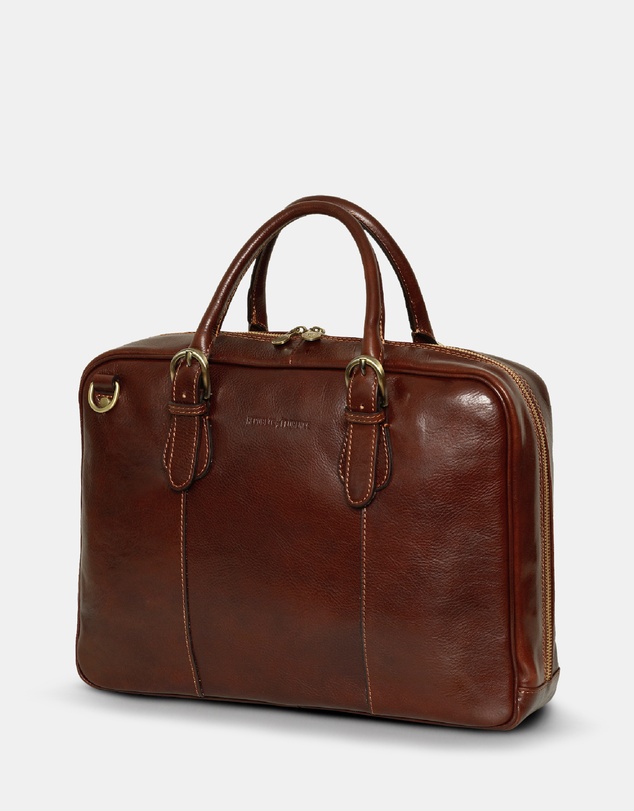 Republic of Florence - The Madrid Matt Brown Briefcase