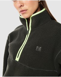 P.E Nation - Verde Sherpa Quarter Zip Jacket