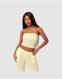 EDIKTED - Lemon Lacey Cotton Corset