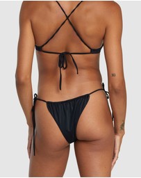 RVCA - Solid Tie Skimpy Bikini Bottoms