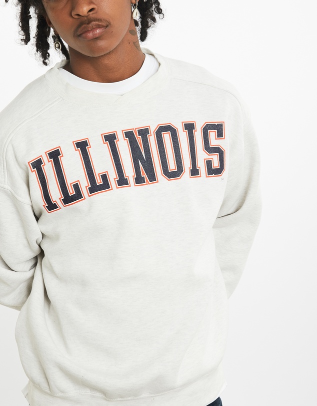 Vintage by The Real Deal - Pre Loved - Vintage 90s NCAA University of Illinois Fighting Illini Sweatshirt