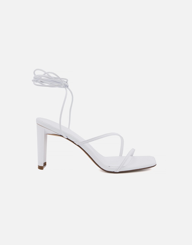 Nakedvice - The Cyrus Wrap White Heel