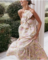 Petal & Pup - Betina Bow Front Maxi Dress - Multi Floral